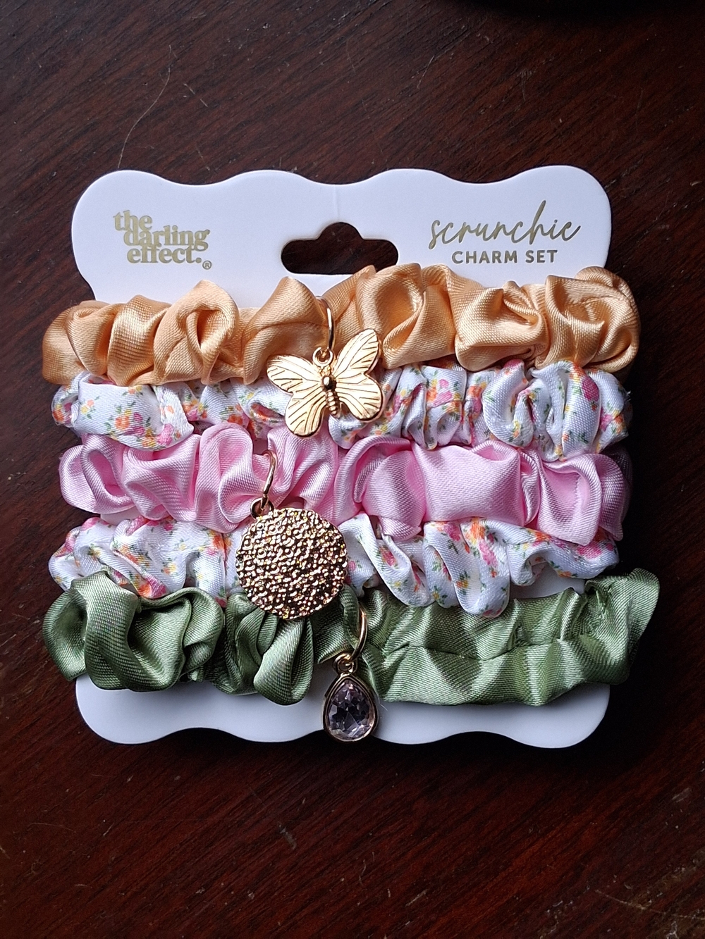 The Darling Effect Scrunchie Charm Set - Pastels And Butterflys